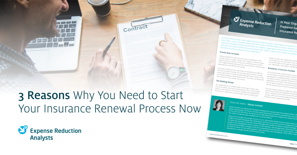 Insurance Renewal < Expense Reduction Analysts